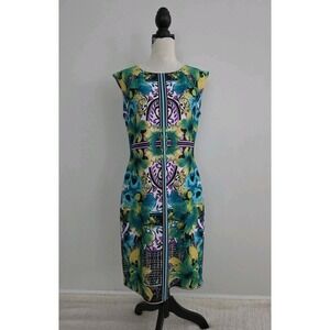 Stitch Btween Multicolor Floral Classy Dress, Midi